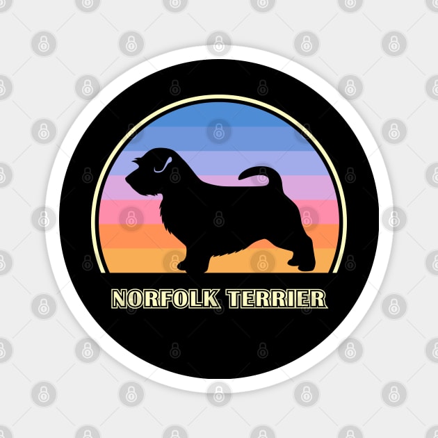 Norfolk Terrier Vintage Sunset Dog Magnet by millersye